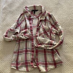 White House Black Market Flannel Sz 6